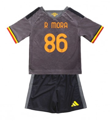 AS Roma Rodrigo Mora #86 Tredjeställ Barn 2026-27 Kortärmad (+ Korta byxor)